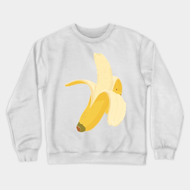 Food Vignette: Banana Crewneck Sweatshirt by Crafting Yellow